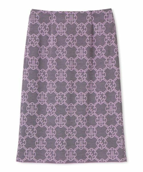 LANVIN COLLECTION / ランバン コレクション ロング・マキシ丈スカート | ロゴジャカードニットスカート | 詳細1