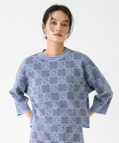 LANVIN COLLECTION / ランバン コレクション ニット・セーター | ロゴジャカードニットトップス