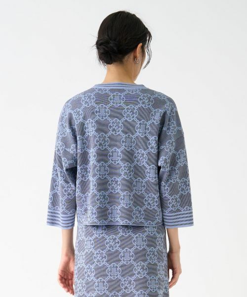 LANVIN COLLECTION / ランバン コレクション ニット・セーター | ロゴジャカードニットトップス | 詳細2