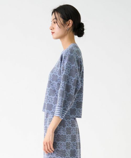 LANVIN COLLECTION / ランバン コレクション ニット・セーター | ロゴジャカードニットトップス | 詳細3