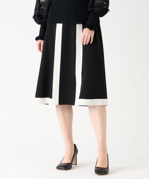 LANVIN COLLECTION / ランバン コレクション ロング・マキシ丈スカート | ライトダブルクロススカート | 詳細1