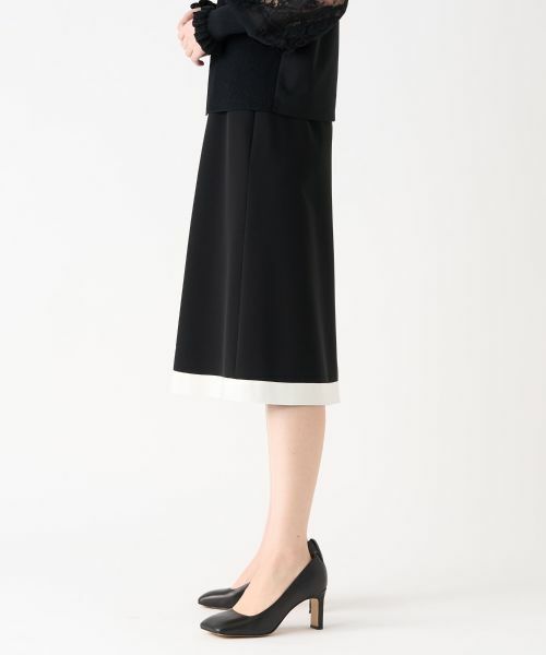 LANVIN COLLECTION / ランバン コレクション ロング・マキシ丈スカート | ライトダブルクロススカート | 詳細2