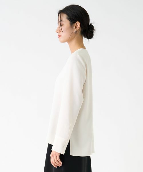 LANVIN COLLECTION / ランバン コレクション シャツ・ブラウス | バックサテンブラウス | 詳細2