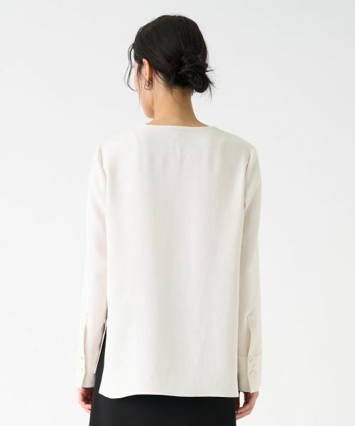 LANVIN COLLECTION / ランバン コレクション シャツ・ブラウス | バックサテンブラウス | 詳細3