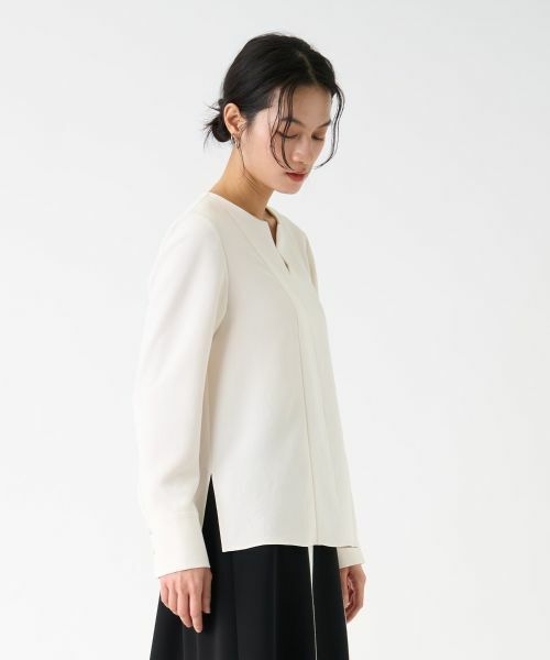 LANVIN COLLECTION / ランバン コレクション シャツ・ブラウス | バックサテンブラウス | 詳細4