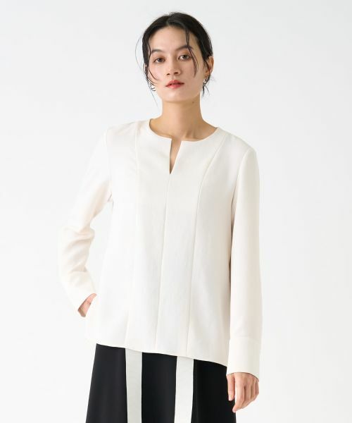 LANVIN COLLECTION / ランバン コレクション シャツ・ブラウス | バックサテンブラウス | 詳細5