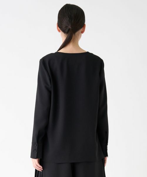 LANVIN COLLECTION / ランバン コレクション シャツ・ブラウス | バックサテンブラウス | 詳細9