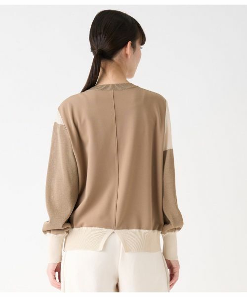 LANVIN COLLECTION / ランバン コレクション カットソー | バイカラーニットドッキングカットソー | 詳細3