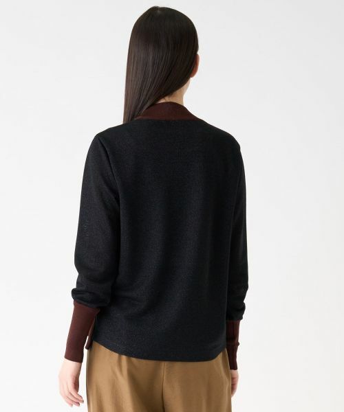 LANVIN COLLECTION / ランバン コレクション カットソー | グリッタージャージーカットソー | 詳細10