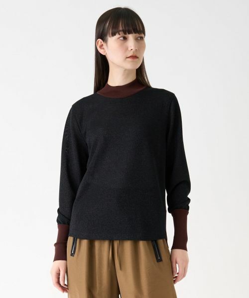 LANVIN COLLECTION / ランバン コレクション カットソー | グリッタージャージーカットソー | 詳細8