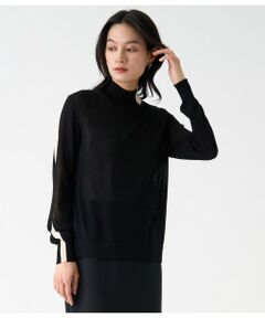 LANVIN COLLECTION / ランバン コレクション ニット・セーター | インターシャラインタートルニット