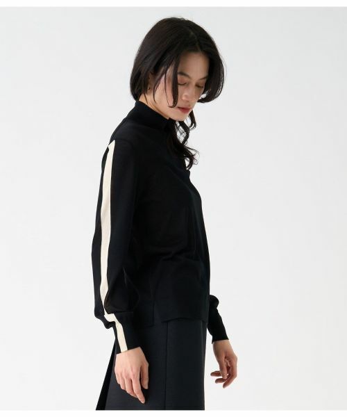 LANVIN COLLECTION / ランバン コレクション ニット・セーター | インターシャラインタートルニット | 詳細14