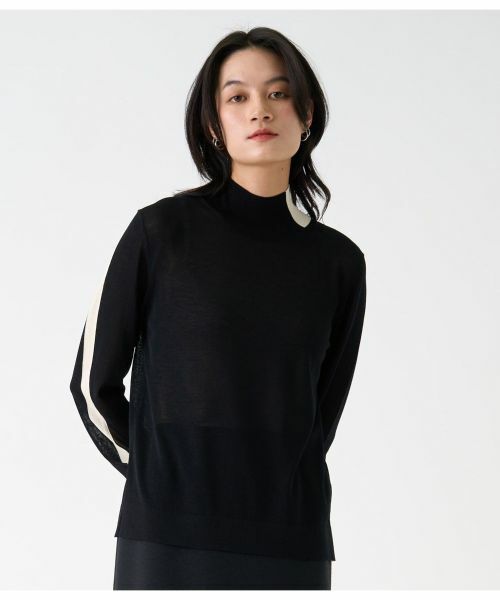 LANVIN COLLECTION / ランバン コレクション ニット・セーター | インターシャラインタートルニット | 詳細15