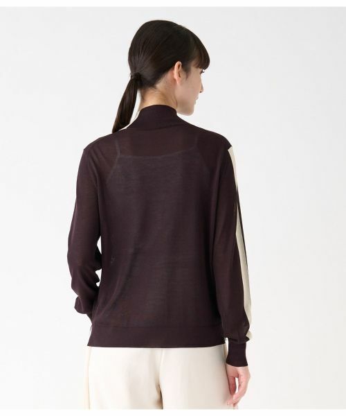 LANVIN COLLECTION / ランバン コレクション ニット・セーター | インターシャラインタートルニット | 詳細3