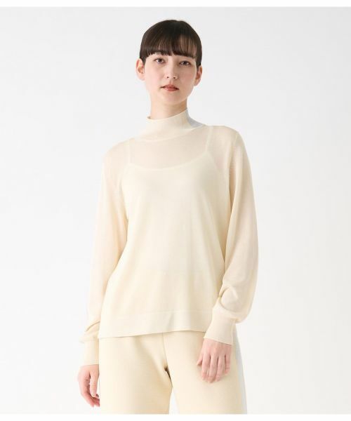 LANVIN COLLECTION / ランバン コレクション ニット・セーター | インターシャラインタートルニット | 詳細6