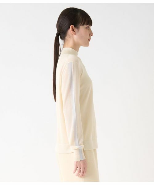 LANVIN COLLECTION / ランバン コレクション ニット・セーター | インターシャラインタートルニット | 詳細9