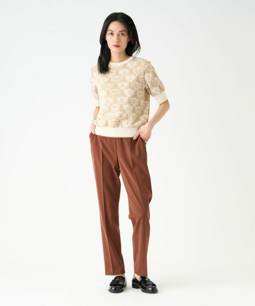 LANVIN COLLECTION / ランバン コレクション その他パンツ | ライトダブルクロスパンツ | 詳細10