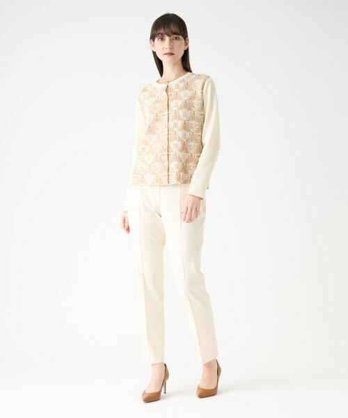 LANVIN COLLECTION / ランバン コレクション その他パンツ | ライトダブルクロスパンツ | 詳細5