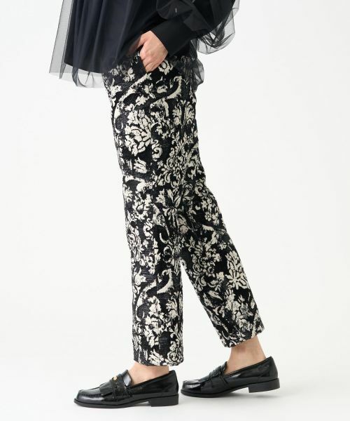 LANVIN COLLECTION / ランバン コレクション その他パンツ | フラワーマーブルジャカードパンツ | 詳細2