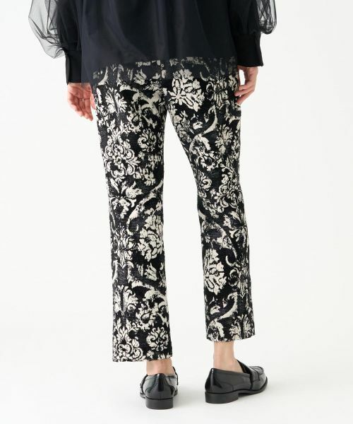 LANVIN COLLECTION / ランバン コレクション その他パンツ | フラワーマーブルジャカードパンツ | 詳細3