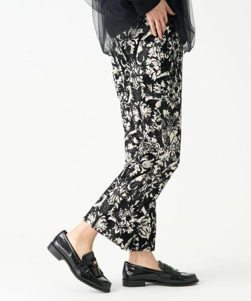 LANVIN COLLECTION / ランバン コレクション その他パンツ | フラワーマーブルジャカードパンツ | 詳細4