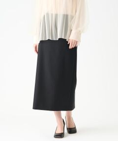 LANVIN COLLECTION / ランバン コレクション ロング・マキシ丈スカート | シルクウールミドル丈スカート