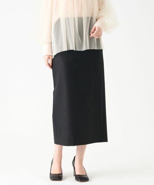 LANVIN COLLECTION / ランバン コレクション ロング・マキシ丈スカート | シルクウールミドル丈スカート | 詳細10