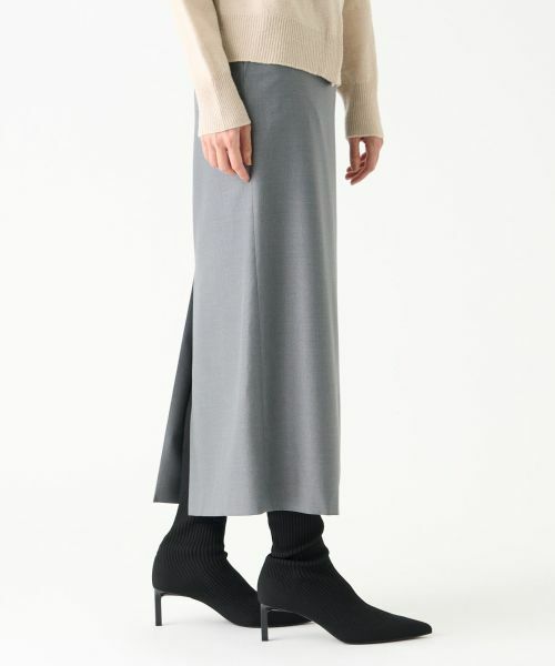 LANVIN COLLECTION / ランバン コレクション ロング・マキシ丈スカート | シルクウールミドル丈スカート | 詳細3