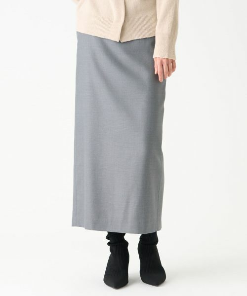 LANVIN COLLECTION / ランバン コレクション ロング・マキシ丈スカート | シルクウールミドル丈スカート | 詳細4