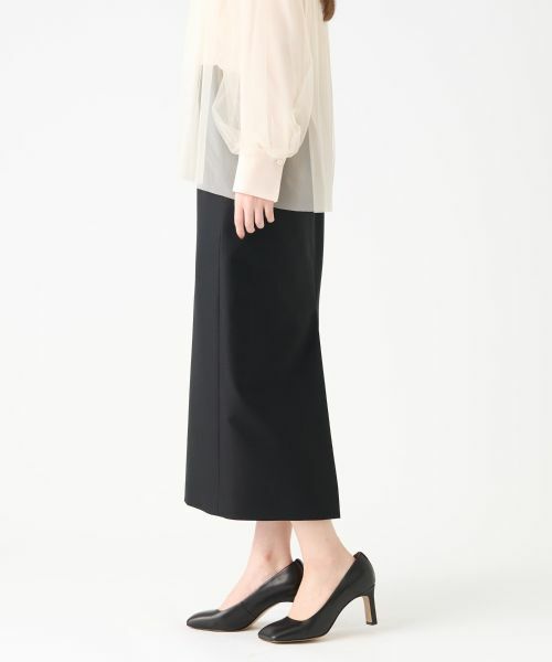 LANVIN COLLECTION / ランバン コレクション ロング・マキシ丈スカート | シルクウールミドル丈スカート | 詳細7