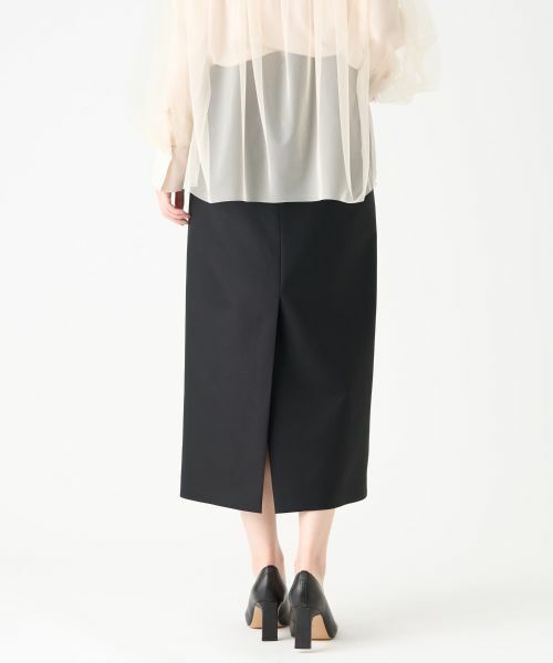 LANVIN COLLECTION / ランバン コレクション ロング・マキシ丈スカート | シルクウールミドル丈スカート | 詳細8