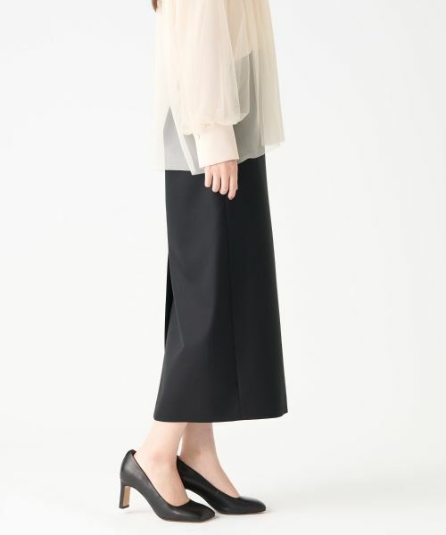 LANVIN COLLECTION / ランバン コレクション ロング・マキシ丈スカート | シルクウールミドル丈スカート | 詳細9