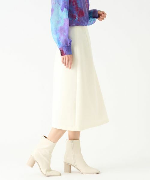 LANVIN COLLECTION / ランバン コレクション ロング・マキシ丈スカート | ウールサキソニースカート | 詳細4