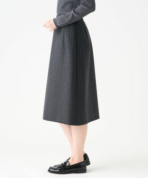 LANVIN COLLECTION / ランバン コレクション ロング・マキシ丈スカート | ウールサキソニースカート | 詳細8