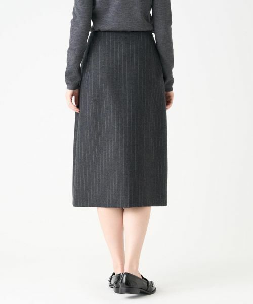 LANVIN COLLECTION / ランバン コレクション ロング・マキシ丈スカート | ウールサキソニースカート | 詳細9