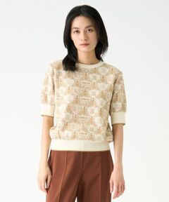 LANVIN COLLECTION / ランバン コレクション ニット・セーター | 135thロゴジャカードニット