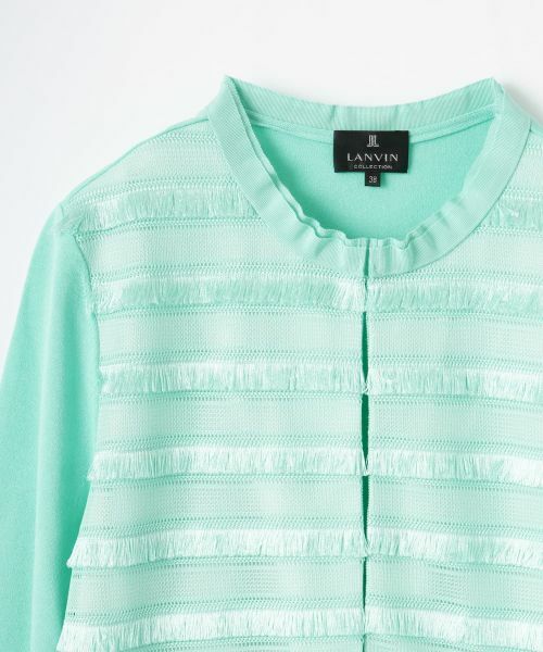LANVIN COLLECTION / ランバン コレクション ニット・セーター | フリンジレースカーディガン | 詳細17