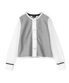 LANVIN COLLECTION / ランバン コレクション テーラードジャケット | ワンウェイリネンストレッチジャケット