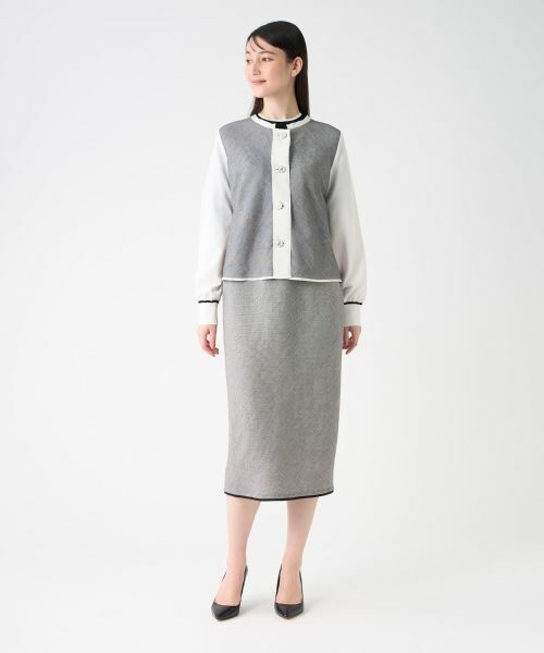 LANVIN COLLECTION / ランバン コレクション テーラードジャケット | ワンウェイリネンストレッチジャケット | 詳細2