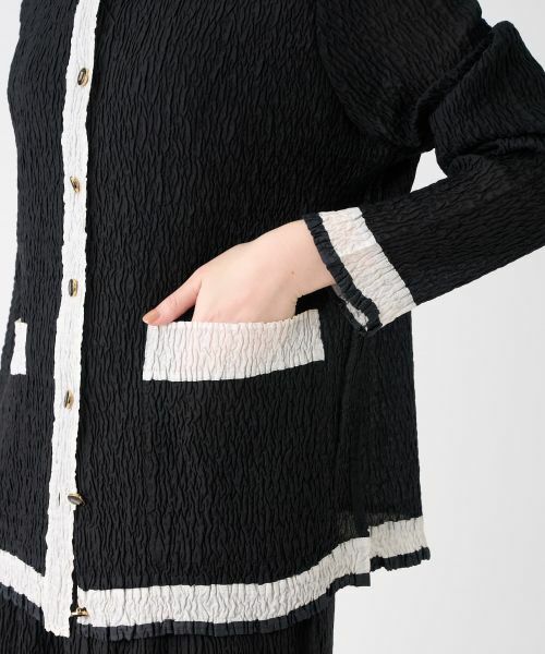 LANVIN COLLECTION / ランバン コレクション テーラードジャケット | 刺繍プリーツジャケット | 詳細9