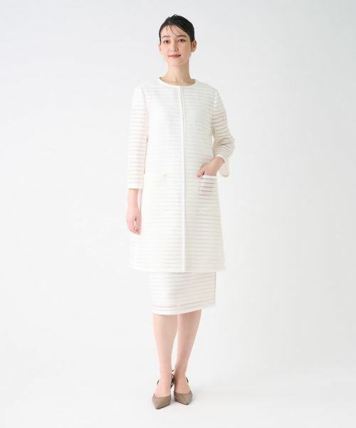 LANVIN COLLECTION / ランバン コレクション テーラードジャケット | シースルーボーダージャケット | 詳細1