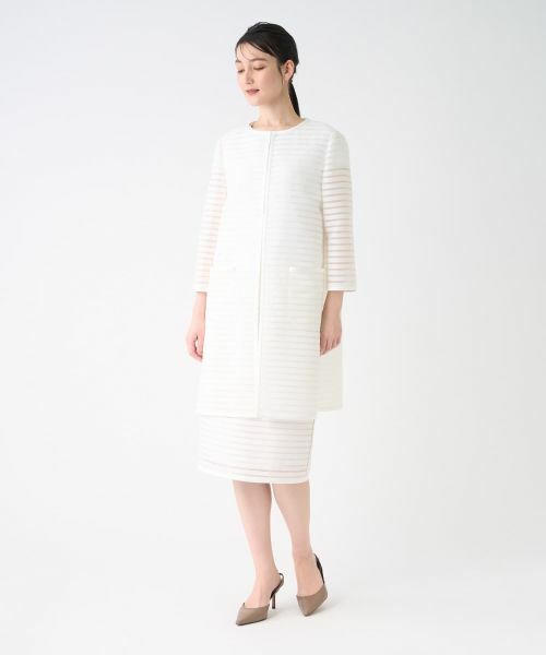 LANVIN COLLECTION / ランバン コレクション テーラードジャケット | シースルーボーダージャケット | 詳細2