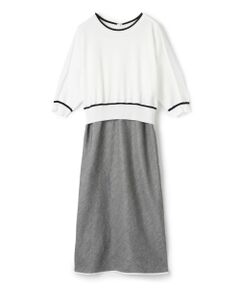 LANVIN COLLECTION / ランバン コレクション ドレス | ワンウェイリネンストレッチドレス