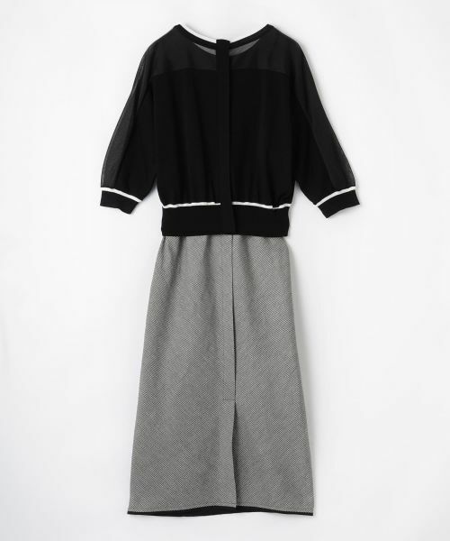 LANVIN COLLECTION / ランバン コレクション ドレス | ワンウェイリネンストレッチドレス | 詳細1