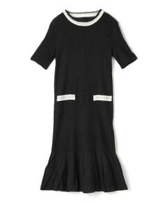 LANVIN COLLECTION / ランバン コレクション ドレス | 刺繍プリーツワンピース