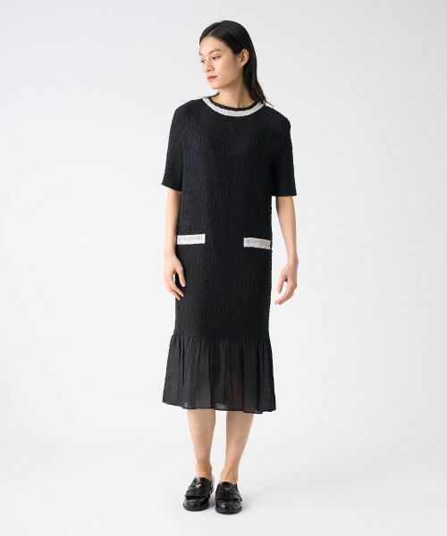 LANVIN COLLECTION / ランバン コレクション ドレス | 刺繍プリーツワンピース | 詳細2