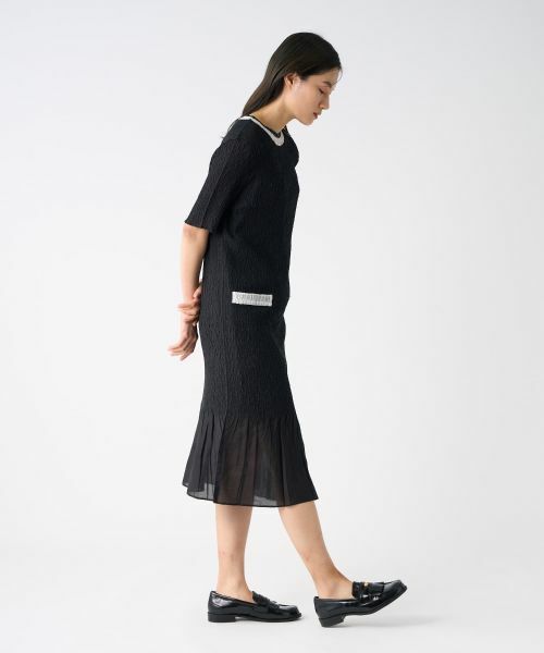 LANVIN COLLECTION / ランバン コレクション ドレス | 刺繍プリーツワンピース | 詳細5