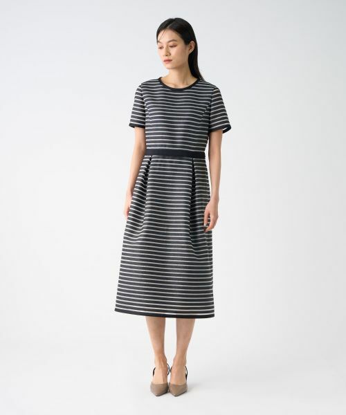 LANVIN COLLECTION / ランバン コレクション ドレス | シースルーボーダードレス | 詳細1