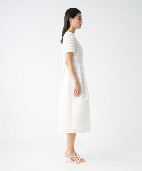 LANVIN COLLECTION / ランバン コレクション ドレス | シースルーボーダードレス | 詳細12