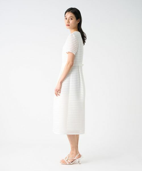 LANVIN COLLECTION / ランバン コレクション ドレス | シースルーボーダードレス | 詳細9